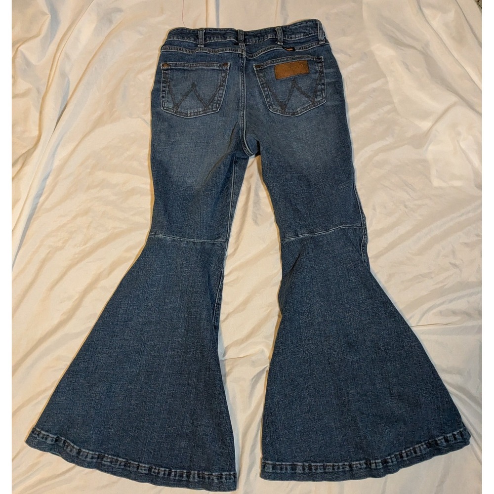 Vintage Wrangler Women's Retro Western Flare Denim Jeans Size 29x30 - Picture 2 of 7